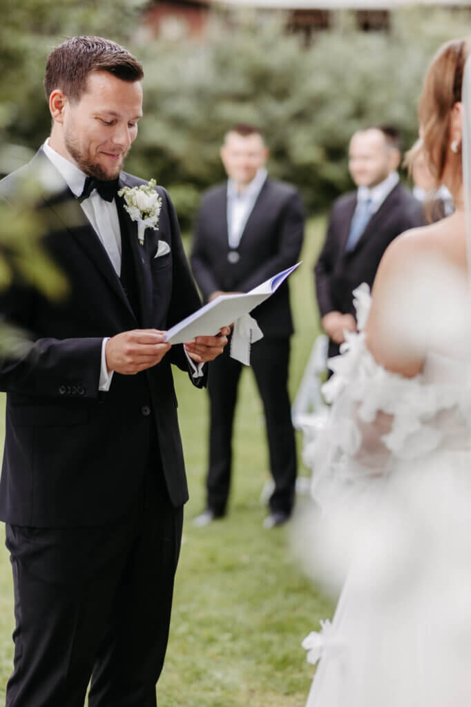 Das Ehegelübde in der Villa Zesch am See